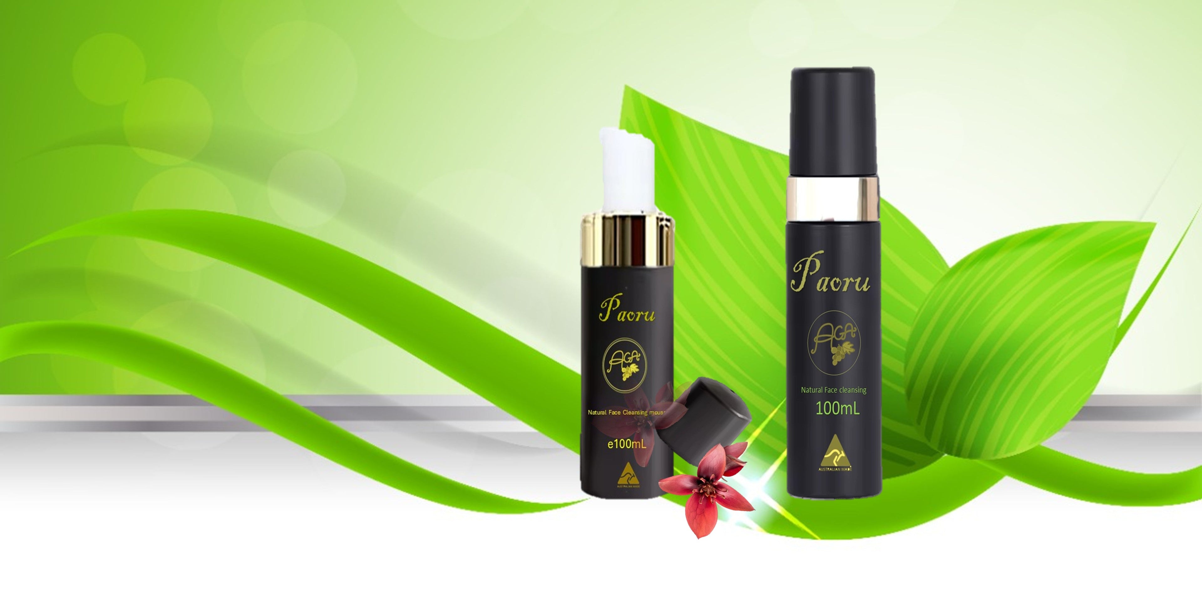 Organic Face Cleansing Mousse -Essential Hydrosol -Base